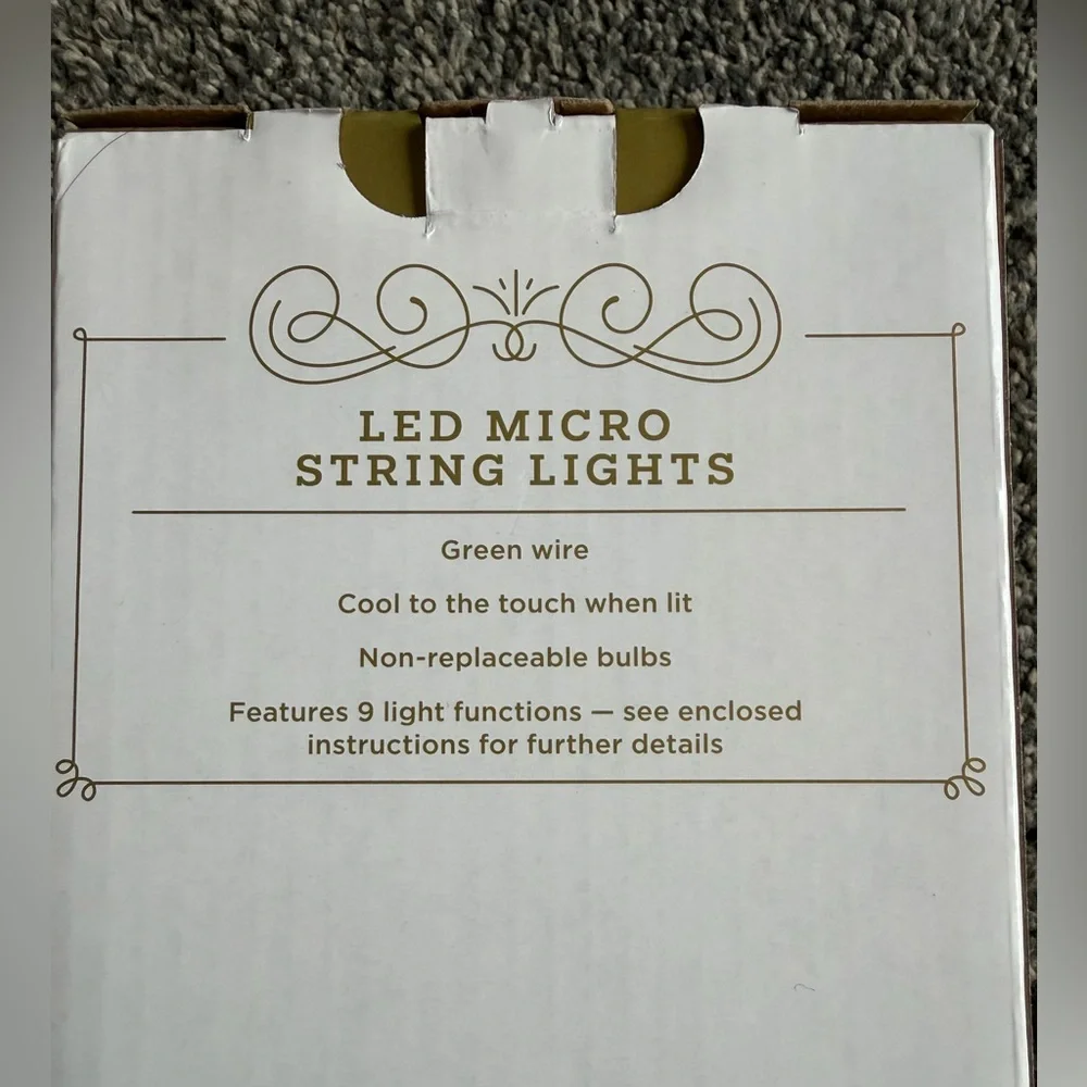 Wondershop Cool White LED Micro String Lights